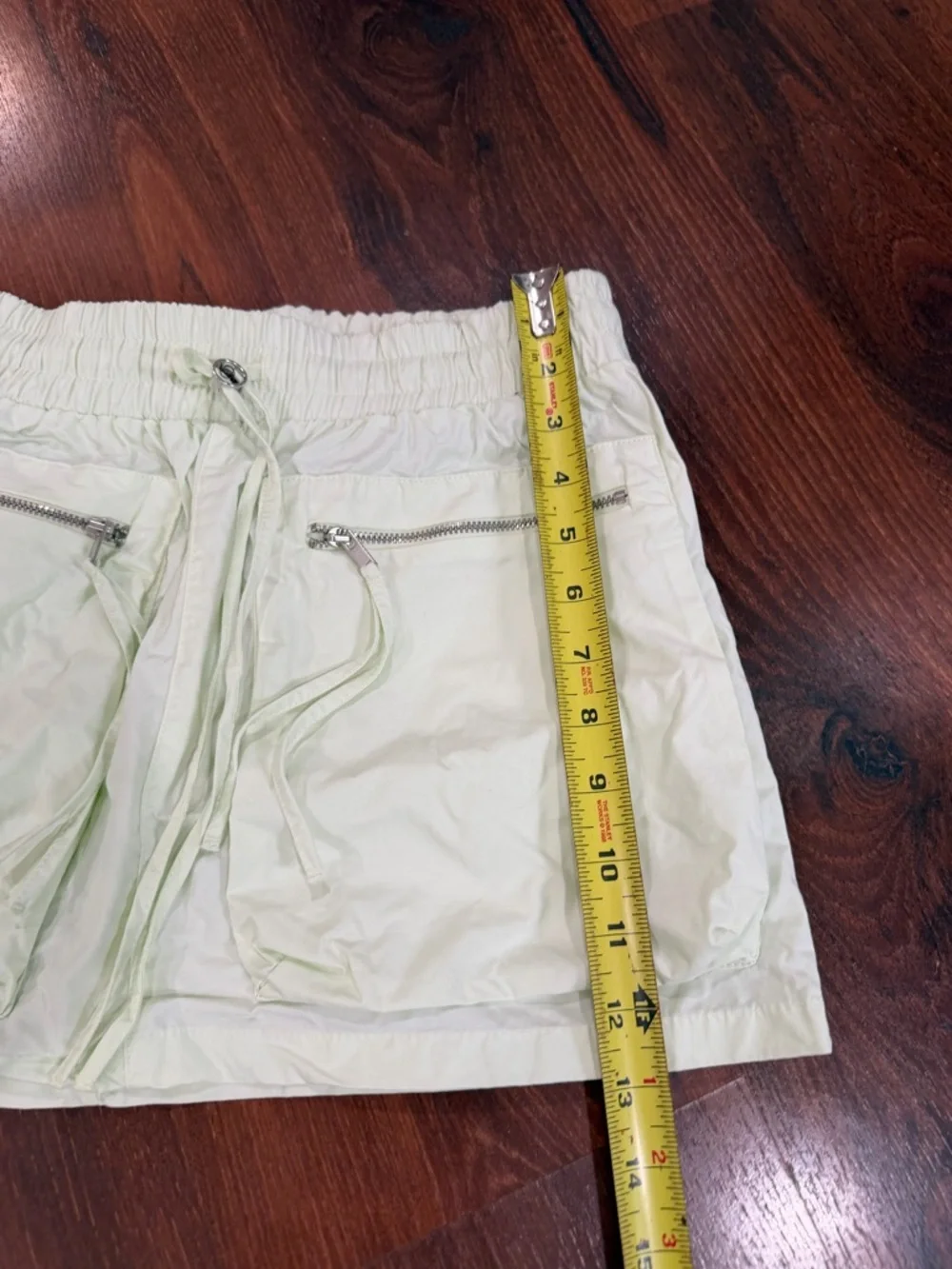 ZARA 2 PC MINI SKIRT Sz S AND CROPTOP jacket Sz XS light green color